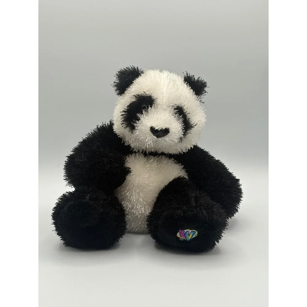 Webkinz Panda Plush Ganz HM111‎ Black White Stuffed Animal Toy